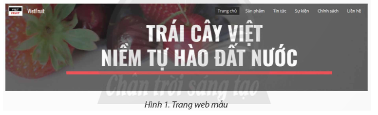 Theo em, khi thiết kế trang web có nên thiết kế thanh điều hướng không ? Trong Hình 1, thanh điều hướng nằm ở vị trí nào?   (ảnh 1)